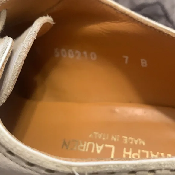 Ralph Lauren luggage Spectator Wingtip Shoes 7B - Picture 9 of 11